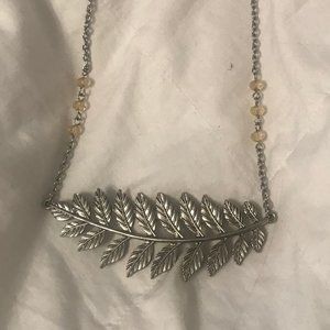 Silver Leaf Necklace